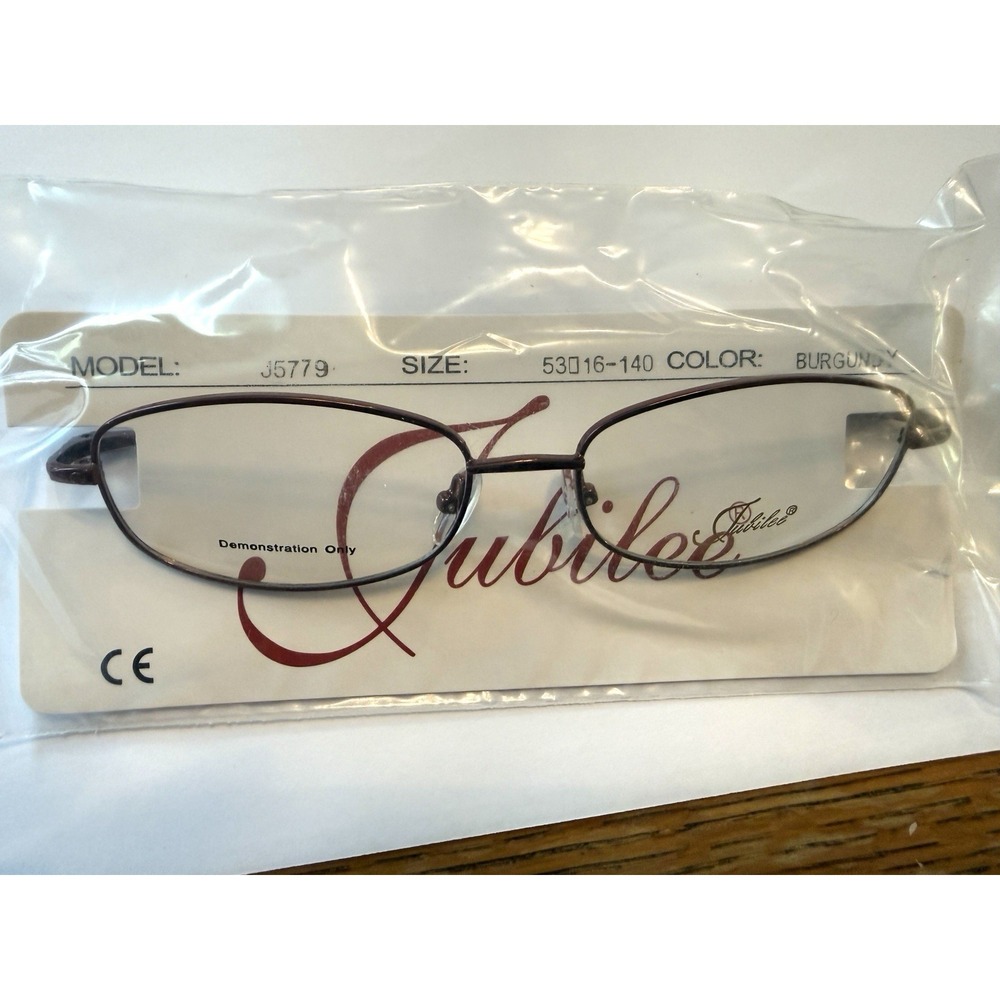 NWT Jubilee 5779 Burgundyโ Spiral Design Metal EYEGLASSES FRAME RX 53-16-140mm